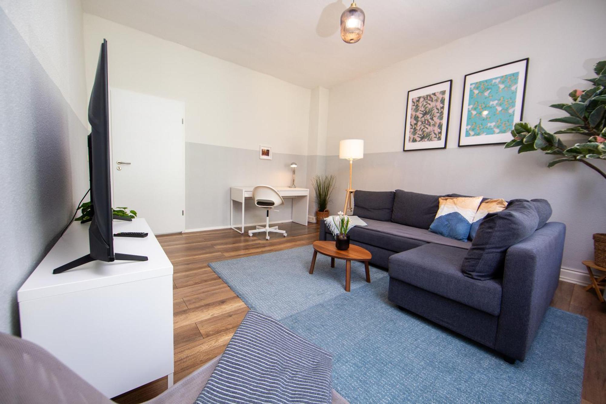 Grossraum-Apartments Mit 2Sz, Wz, Kueche, Smart-Tv, Parken, Etc Erfurt Kamer foto