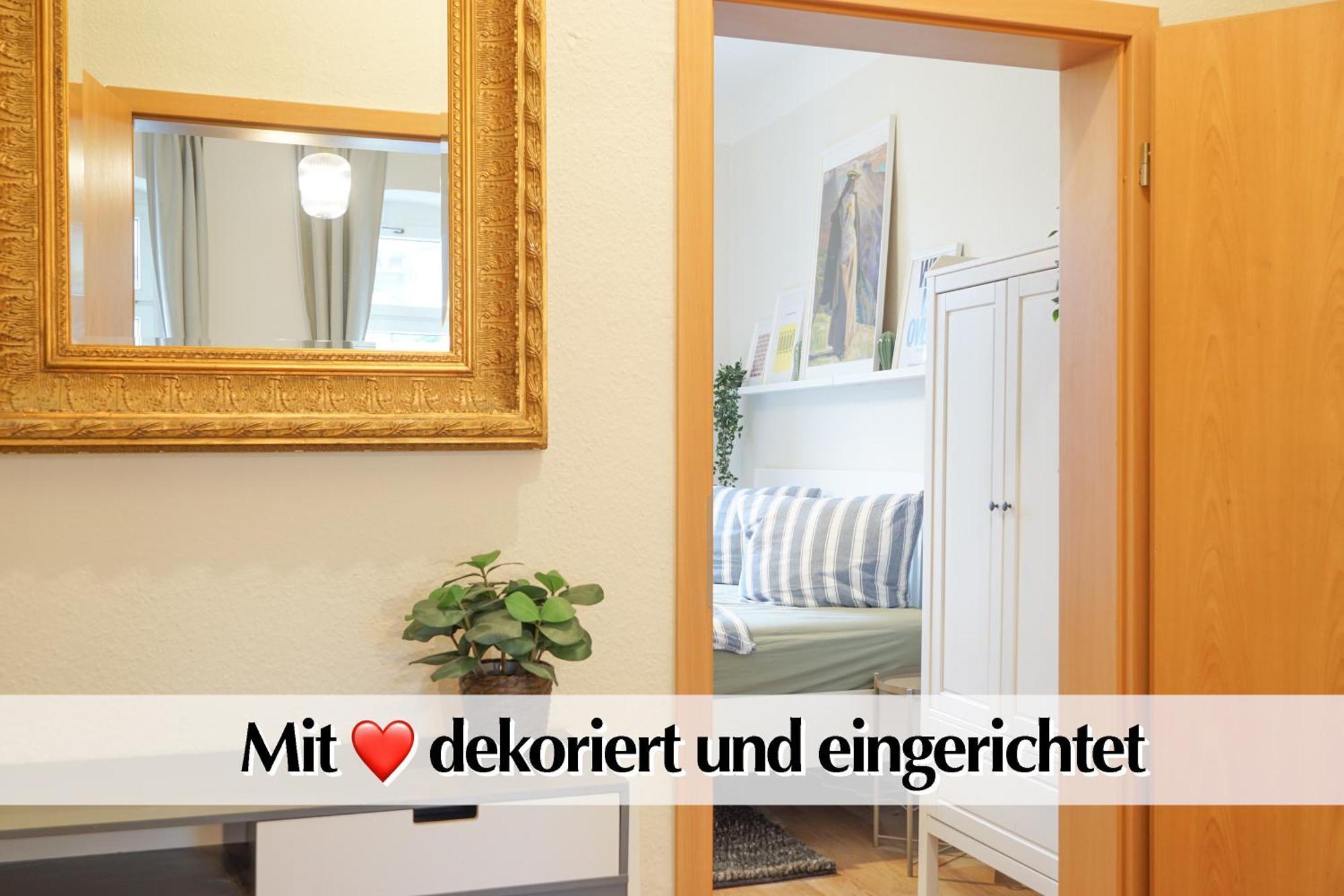 Grossraum-Apartments Mit 2Sz, Wz, Kueche, Smart-Tv, Parken, Etc Erfurt Buitenkant foto